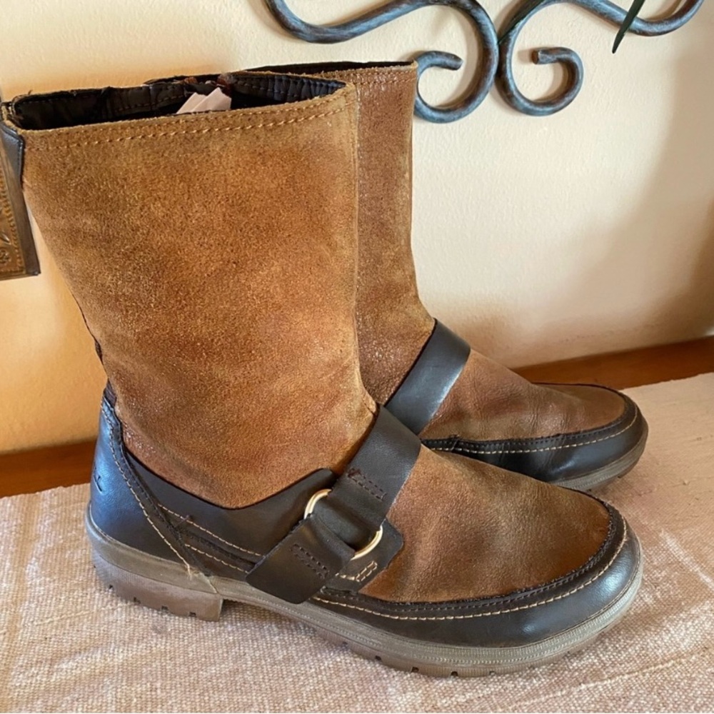 Merrell Emery Rust Zip Buckle Ankle Boots size 8.5
